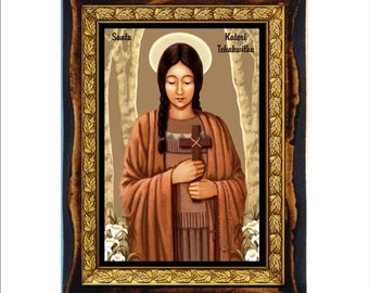 Saint Kateri Tekakwitha - Lily of the Mohawks - Santa Caterina Tekakwitha - Santa Catalina Tekakwitha - Santa Catarina Tekakwitha - Kateri