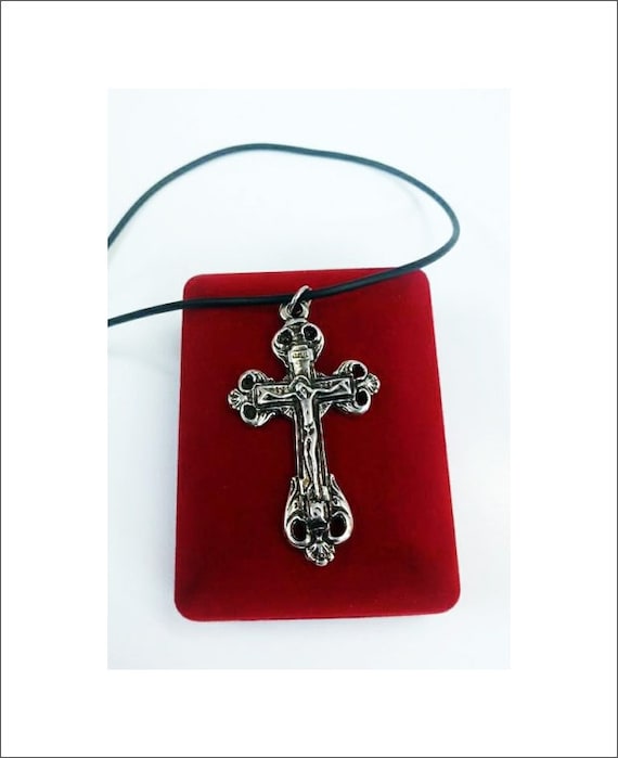 925 Sterlingsilber Katholische Jesus Christus Kruzifix Kreuz Religiös Halskette