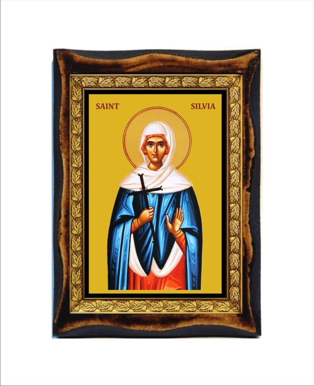 St Philomena of Rome catholic tile mural Saint Philomena icon Santa Filomena catholic