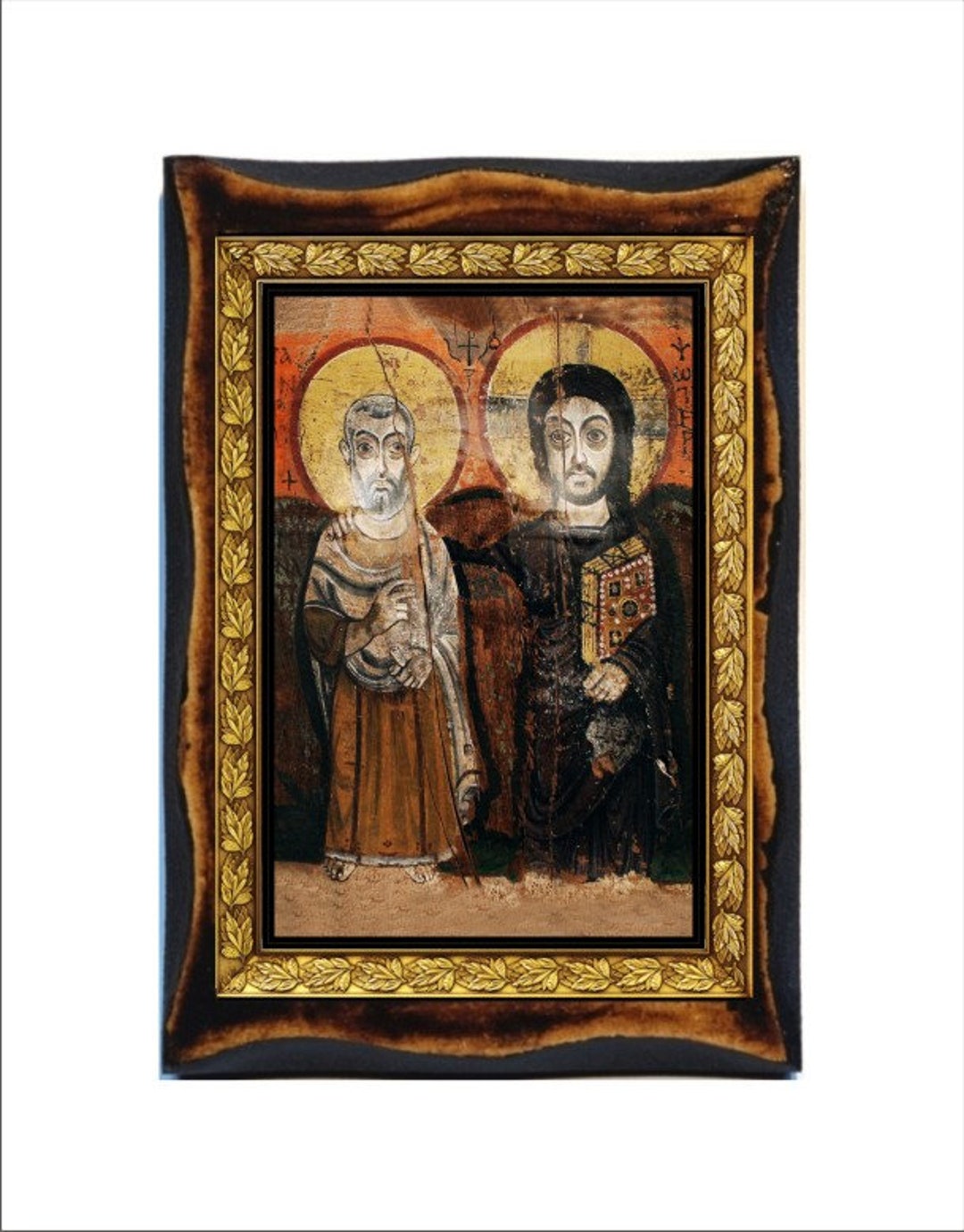 Christ and Abbot Mena Cristo Y El Abad Menas Christus Und Abbas Menas