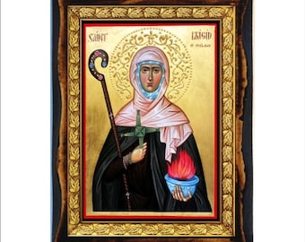 Saint Brigid of Kildare - Brigid of Ireland - Brigida di Kildare - Sainte Brigitte - Santa Brigida - Brígida de Kildare -Brigida von Kildare