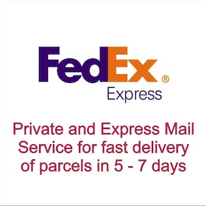 Private and Express Mail Service with FedEx for fast delivery of parcels in 5 - 7 days working days