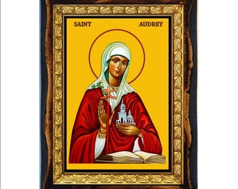 Saint Audrey - Sainte Audree - Sankt Audrey - Audrey of Ely - Saint Etheldreda - Eteldreda di Ely - Sainte Awdrey - Santa Eteldreda - Audrey
