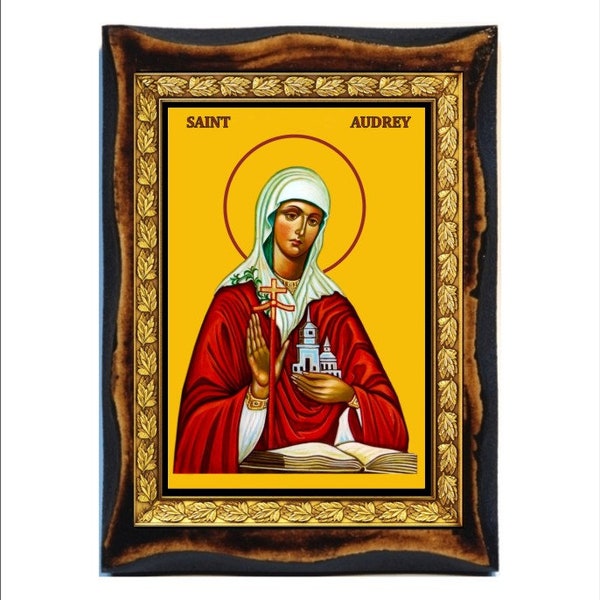 Saint Audrey - Sainte Audree - Sankt Audrey - Audrey of Ely - Saint Etheldreda - Eteldreda di Ely - Sainte Awdrey - Santa Eteldreda - Audrey