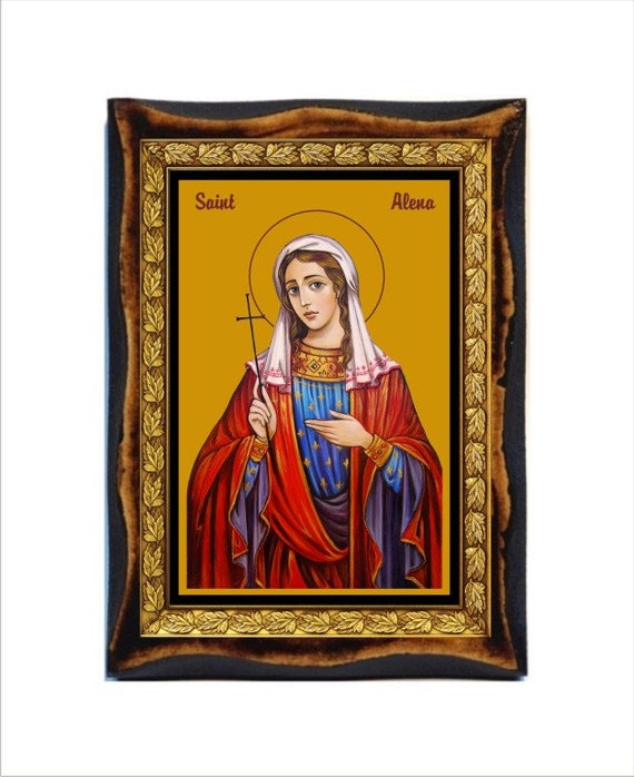Saint Alena Alina Santa Alena Aline De Dilbeek Alena Van Vorst Alena Aline  Handmade Wood Icon on Plaque Catholic, Roman Art - Etsy