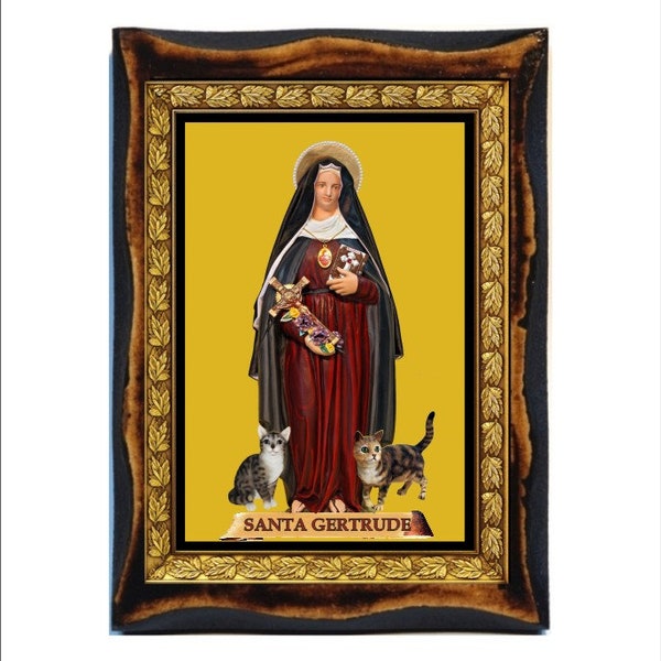 Sint Gertrude van Nijvel - Sint Gertrude - Santa Gertrude - Sankt Gertrud - Gertrude de patroonheilige van de katten - Santa Gertrude di Nivelles