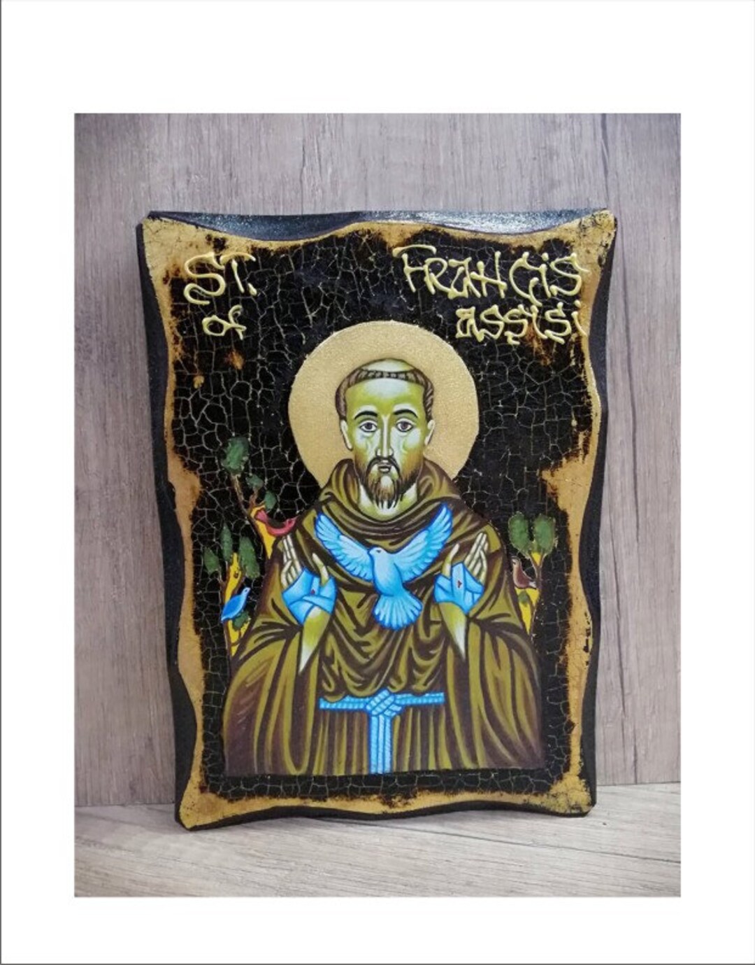 Francis of Assisi Saint Francis of Assisi San Francesco Handmade Wood ...