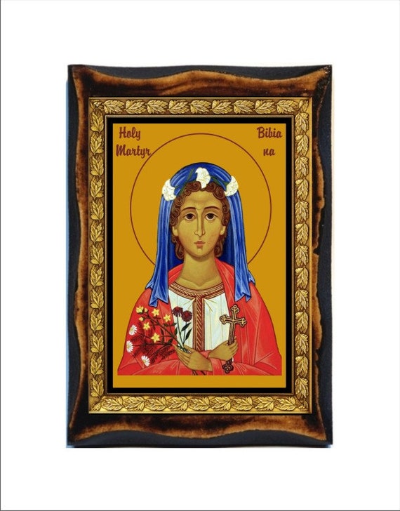 Saint Bibiana Santa Bibiana Saint Vivian Sainte Bibiane Etsy