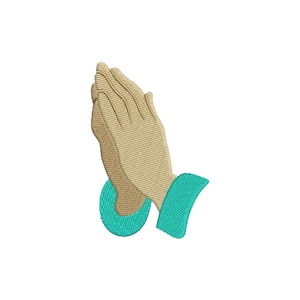 Praying Hands - Machine Embroidery Design / Christian Embroidery Pattern / Religious Embroidery Digital Download File / Lord Prayer Emb File