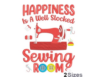 Sewing Room Embroidery - Hobbies Embroidery - Sewing Quotes Embroidery - Machine Embroidery Design - Digital Instant Download - 2 Sizes