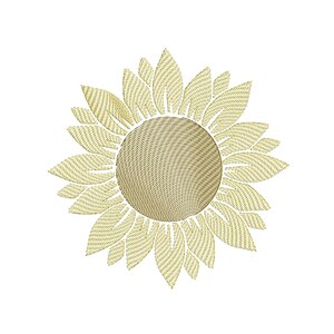 Sunflower Bliss: Vibrant Rippled Sunflower - Sunflower Embroidery - Flower Design - Machine Embroidery Design - Digital Instant Download