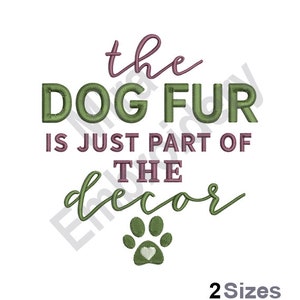 Dog Paw Machine Embroidery Design, Dog Fur Embroidery Designs, Pet Lover Embroidery Patterns, Embroidery Files Download 2 Sizes 4x4 5x7 image 1