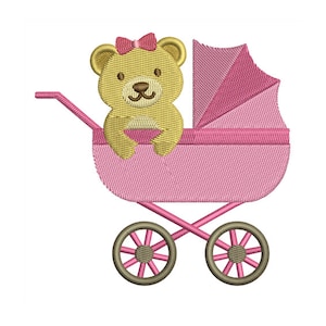 Uroczy Miś Teddy Bear - Dekoracja pokoju dziecięcego - Prezent na Baby Shower - Pajacyki dla niemowląt DIY - Projekt haftu maszynowego - Cyfrowe natychmiastowe pobieranie - 2 rozmiary