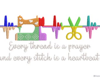 Every Thread - Machine Embroidery Design - 3 Sizes