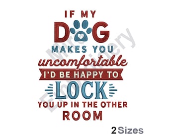 Dog Owner - Machine Embroidery Design, I  Love My Dog Embroidery Designs, Pet Owner Embroidery Patterns, Embroidery Files, 2 Sizes 4x4 5x7