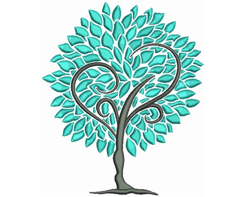 Tree Machine Embroidery Design / Tree of Life Embroidery / Etsy