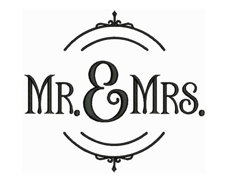 Mr and mrs machine embroidery design wedding embroidery  etsy Mr and mrs machine embroidery design wedding embroidery  etsy