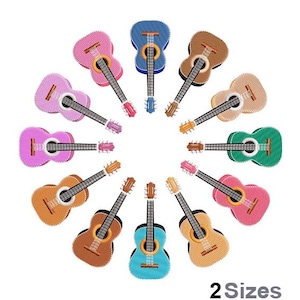 Guitar Circle Embroidery - Music Instrument Embroidery - Guitar Embroidery - Machine Embroidery Design - Digital Instant Download - 2 Sizes