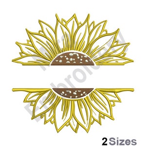 Namedrop Sunflower - Machine Embroidery Design, Sun flower  Embroidery Designs, Embroidery Patterns, Embroidery Files, Instant Download