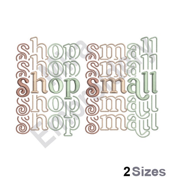 Shop Small - Machine Embroidery Design, shop Local Embroidery Designs, Buy Local Goods Embroidery Pattern, Embroidery File, Instant Download