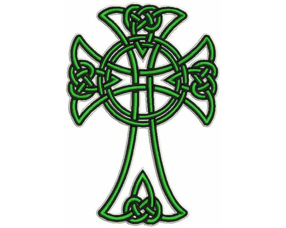 Celtic Cross Machine Embroidery Design / Celtic Knot Digital Etsy