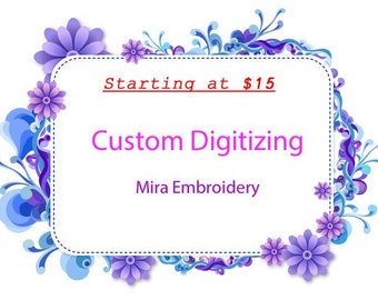 Custom Logo Embroidery / Embroidery Digitizing Services / Quick Turnaround Embroidery Digitizing /