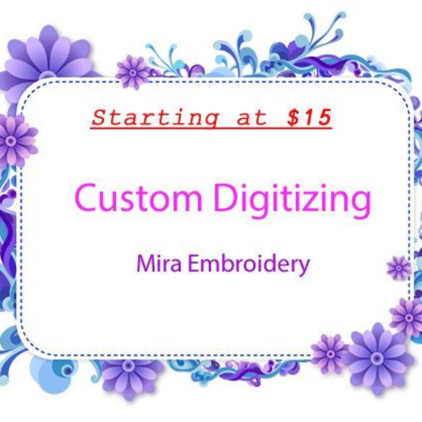 Custom Logo Embroidery / Embroidery Digitizing Services / Quick Turnaround Embroidery Digitizing /