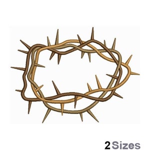 Crown Of Thorns - Machine Embroidery Design - 2 Sizes