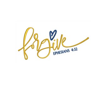 Ephesians 4:32 - Bible Verse Embroidery -  Embroidery Design - Embroidery Pattern - Machine Embroidery Design - Instant Download - 2 Sizes