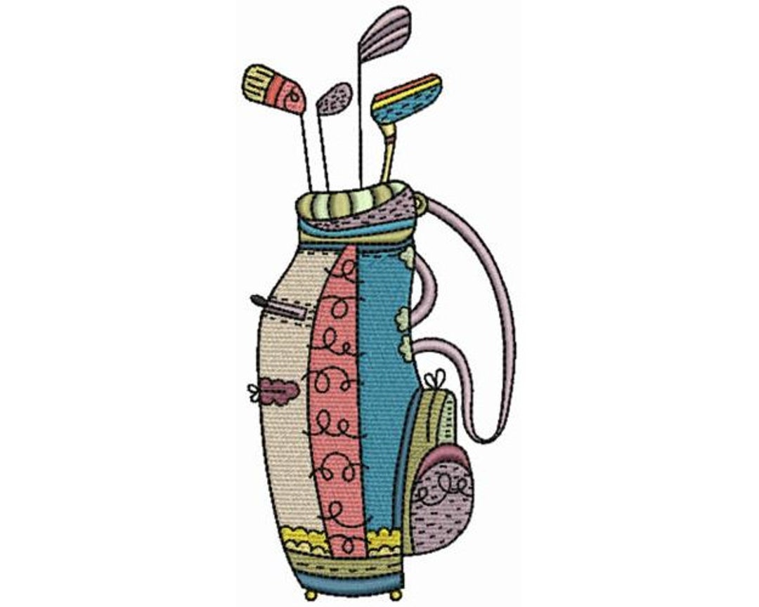 Golf Clubs Machine Embroidery Designs / Golf Bag Embroidery Patterns