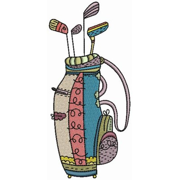 Golf Bag Embroidery Etsy
