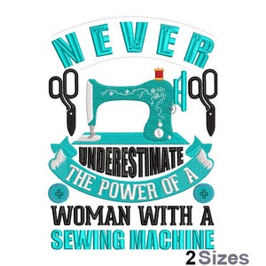 Woman With A Machine Embroidery - Hobby Embroidery - Woman Embroidery - Machine Embroidery Design - Digital Instant Download - 2 Sizes
