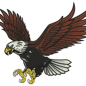 Bald Eagle Machine Embroidery Design Digital Download Patriotic Animal Art