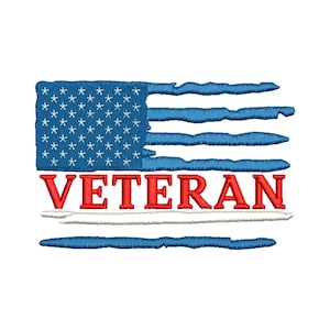 Veteran - DIY Projects - Patriotic Military Digital File - Machine Embroidery Design - Digital Instant Download