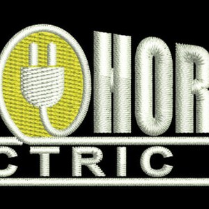 May include: White embroidered logo on a black background. The logo says "High Horizon Electric LLC" with a yellow circle containing a white electrical plug in the center.