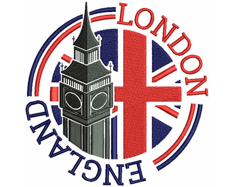 London machine embroidery design england embroidery pattern  etsy London machine embroidery design england embroidery pattern  etsy