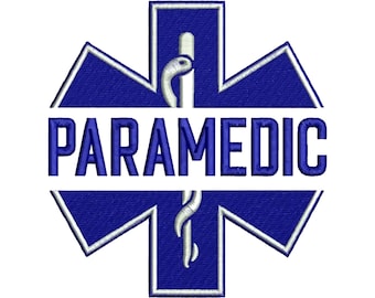 Paramedic Embroidery - Medical Embroidery - Medic Embroidery - Hospital Embroidery - Machine Embroidery Design - Digital Instant Download