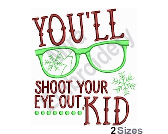 Christmas Story Quote - Machine Embroidery Design, Christmas Embroidery Design