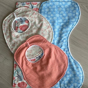 Bib and Burp Cloth Sewing Pattern / PDF Sewing Pattern, Baby, Kid ...