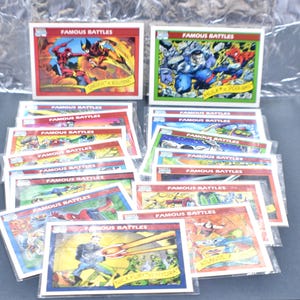 1990 Marvel Universe lot van 16 BEROEMDE GEVECHTEN #88-89-91-93-104-107 t/m 114 #116-118 en 2 #123 Nieuwstaat