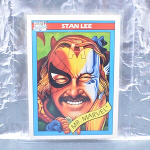 1990 Impel Marvel-Universum STAN LEE # 161 Mint Unzirkulierte ZENTRIERTE Kartenqualität bereit