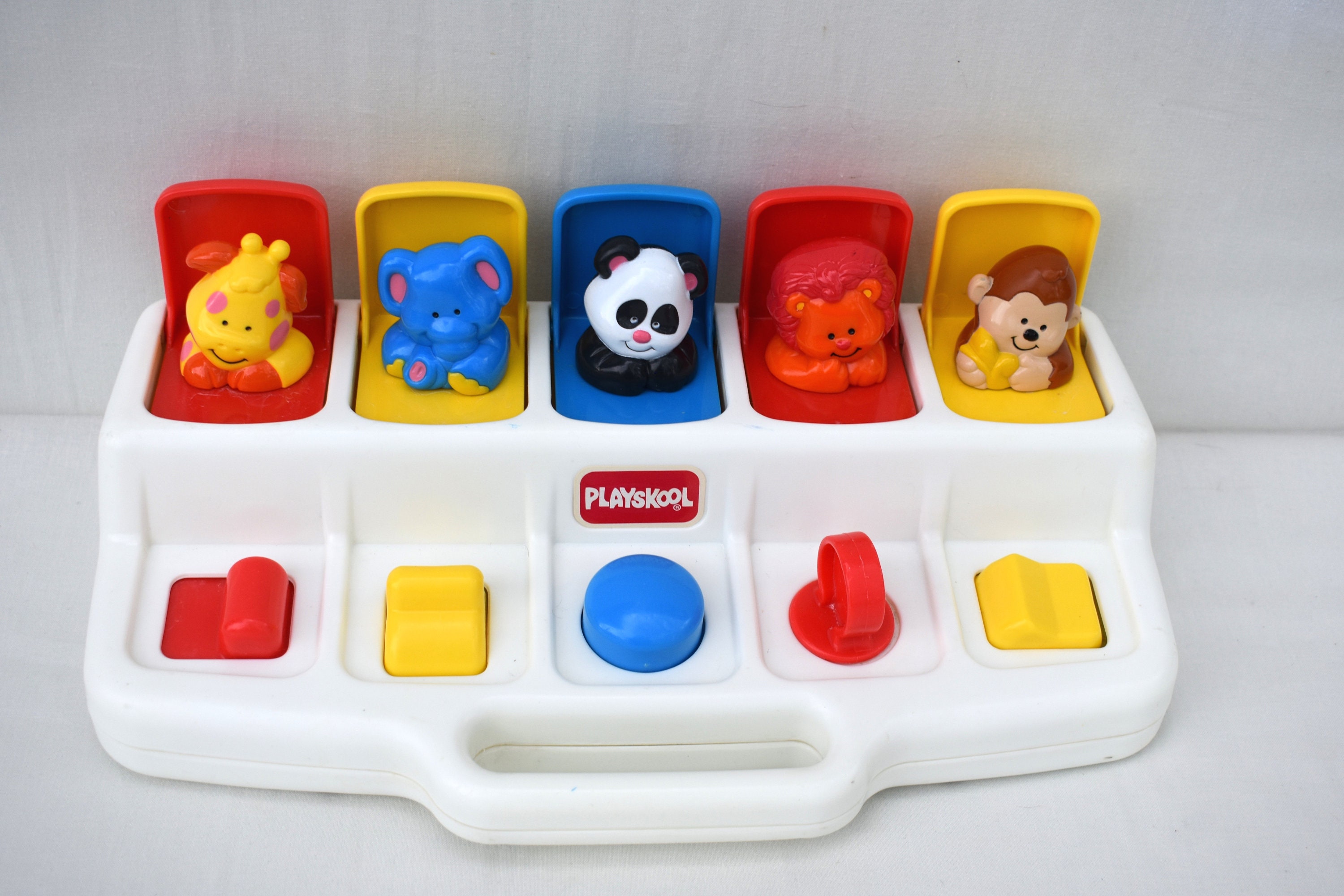 Vintage Hasbro 1995 Playskool PopUp Zoo Animales Niño Toy Etsy