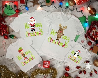Reindeer Daddy And Son Father Son Mommy Custom T Shirts Etsy