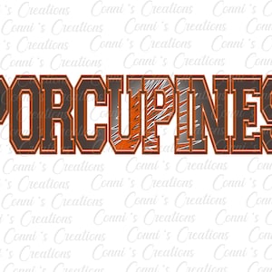 Springtown Porcupines Digital Sublimation Design - png