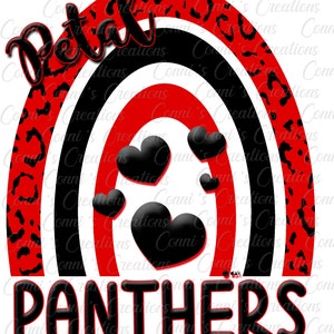 Petal Panthers Digital Sublimation Design - png
