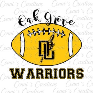 Diseño de sublimación digital Oak Grove Warriors - png