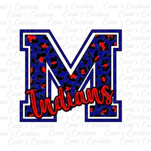 Montgomery Indians Digital Sublimation Design - png