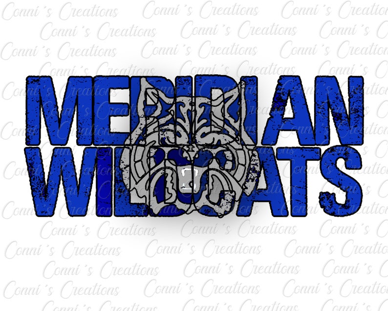 Meridian Wildcats Digital Sublimation Design - Png - Etsy