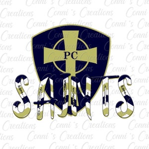 Prentiss Christian Saints Digital Sublimation Design - png