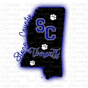 Stone County MS Digital Sublimation Design - png